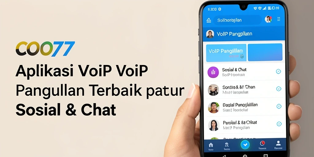 Antarmuka aplikasi COO77 untuk VoIP Panggilan yang intuitif dan mudah digunakan.