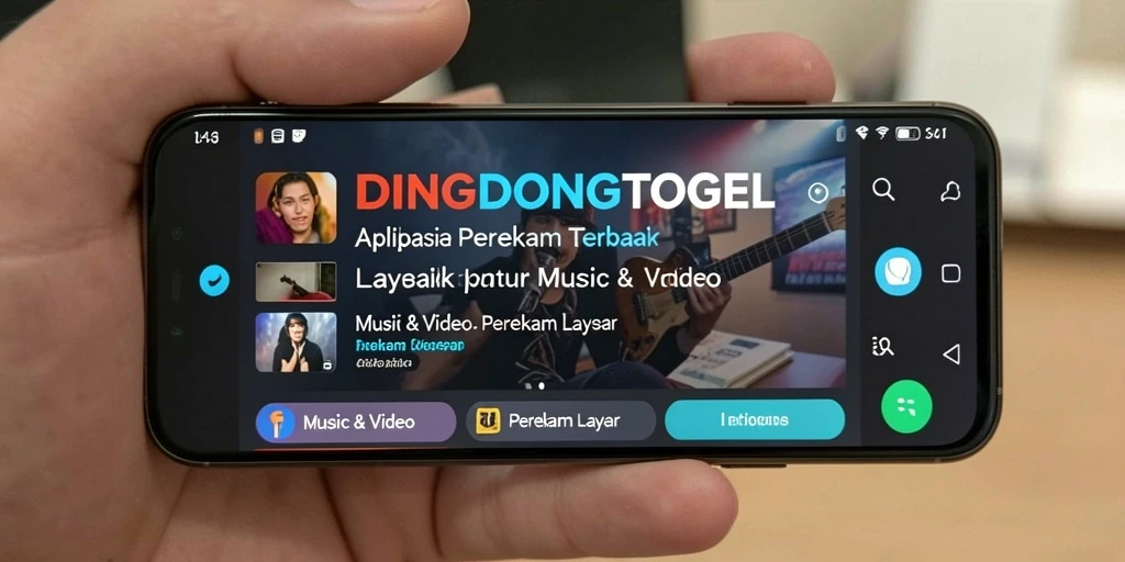 Antarmuka DINGDONGTOGEL yang sederhana saat merekam layar.