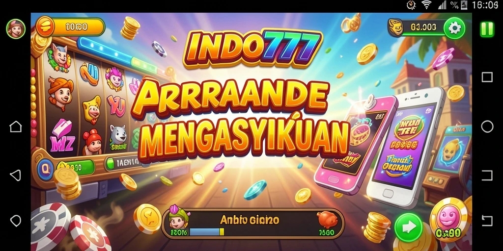 Tampilan antarmuka menarik dari permainan Arcade INDO777.