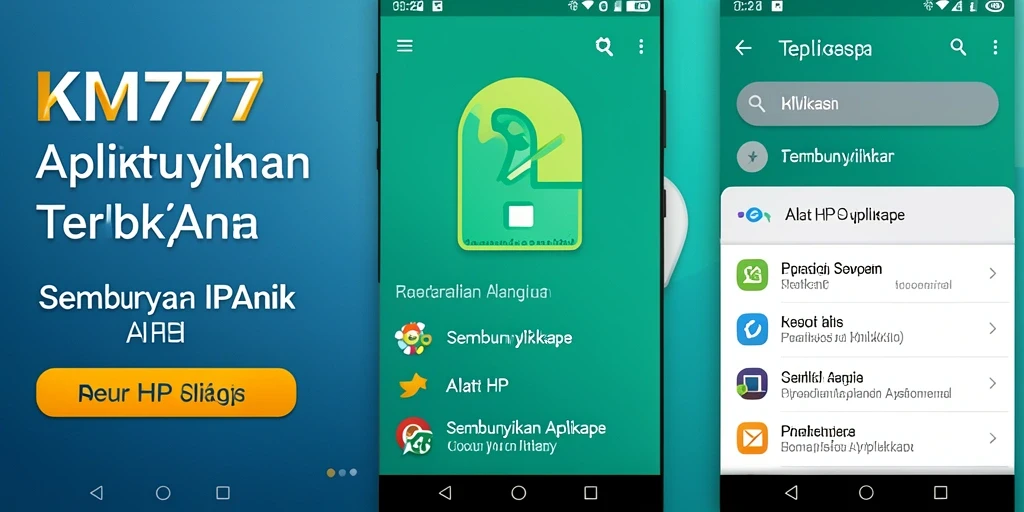 Tampilan antarmuka KM777 yang intuitif dan mudah digunakan.