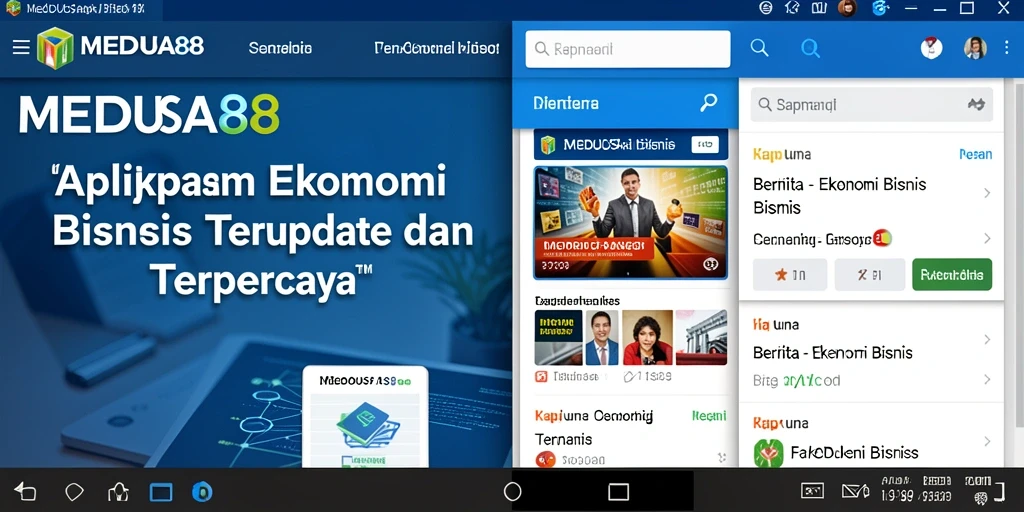 Tampilan antarmuka aplikasi MEDUSA88 yang intuitif dan informatif.
