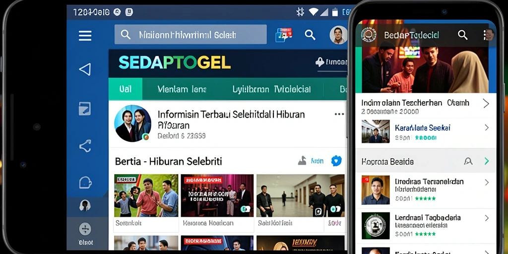 Tampilan antarmuka SEDAPTOGEL yang menarik dan informatif.
