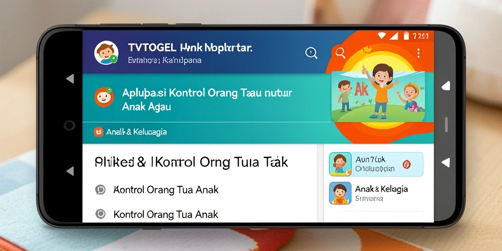 Tampilan antarmuka <strong>TVTOGEL</strong> yang memudahkan kontrol orang tua.