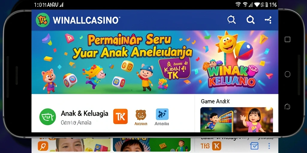 Antarmuka yang cerah dan ramah anak di WINALLCASINO.